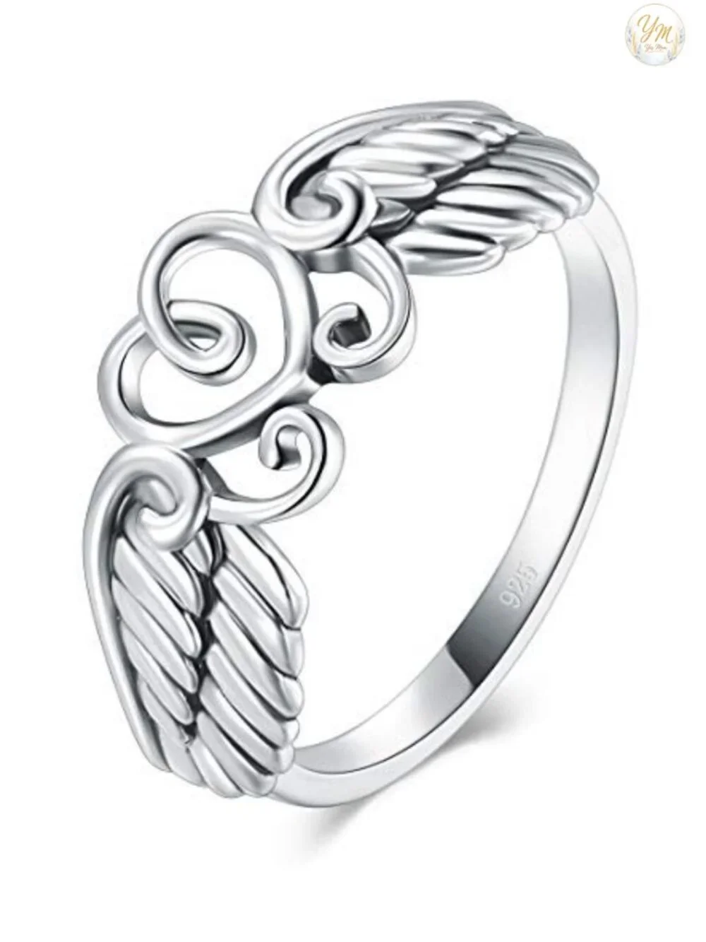 Sterling Silver Angel Wings Ring 925 Handmade Tarnish Resistant